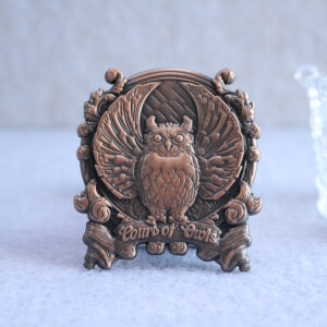 3D Antique Copper Court of Owls pin