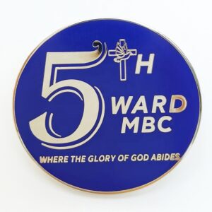 5TH WARD MBC hard enamel gold plating pin