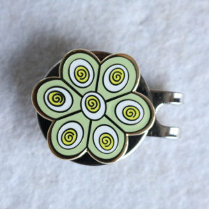 Hard enamel gold plating magnetic hat pin