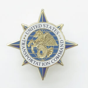 United States Transportation Command gold plating pin