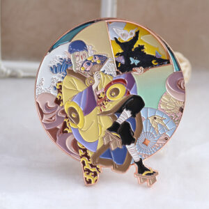 Medicine Seller Pearlescent Gradient Spinning Anime Soft Enamel Pin